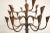 Mid 20th Century Mid-Century Modern French Brass & Iron 20 Arm Floor Candelabra For Sale - Image 5 of 7