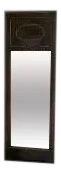 French Empire Long Narrow Mahogany Mirror