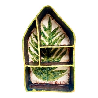 Hand Made Glazed Ceramic Shelf For Sale