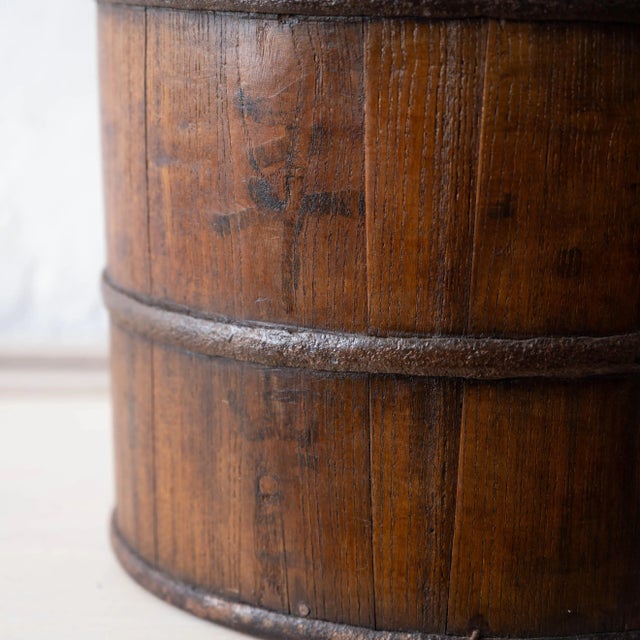 19th Century Asian Iron and Wood Bucket, 19th Century For Sale - Image 5 of 8
