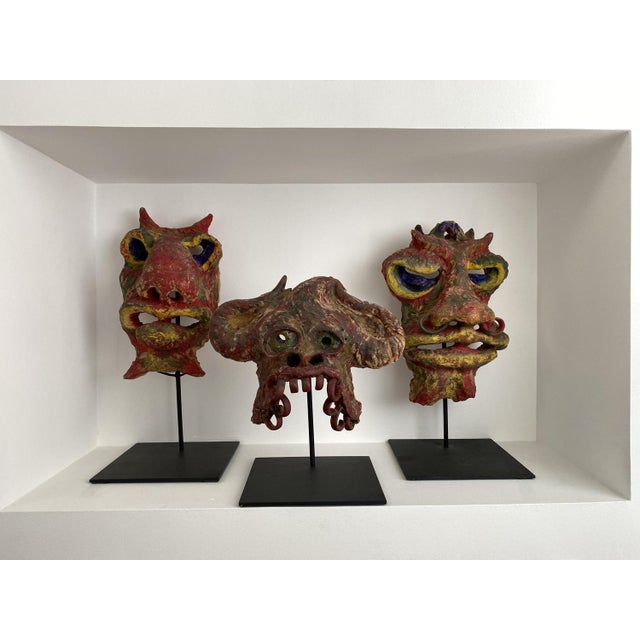 1950s Art Brut Terracota Sculptures by Angelo Méani, Set of 3 For Sale - Image 5 of 9