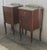 20th Mid-Century Modern Nightstands With Glass Top and Bronze Crest - a Pair For Sale - Image 11 of 13