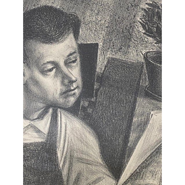 Ture Bengtz "Family Scene" Original Pencil Signed Lithograph C.1940 For Sale - Image 10 of 11