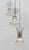 Black Space Age Chrome 3-Light Cascade Chandelier, 1970s For Sale - Image 8 of 10