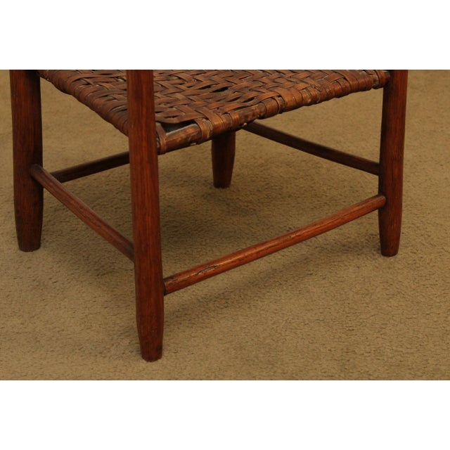 Youth Ladder Back Chair with Basketweave Cane Seat For Sale - Image 9 of 13