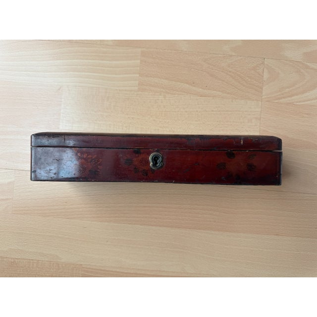 Meiji Japanese Lacquer Box, 1990s For Sale - Image 10 of 13