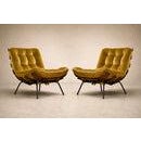 Pair of Costela Armchairs in Brazilian Hardwood & Olive Mohair, Martin Eisler, Brazil, 1956 For Sale In New York - Image 6 of 18