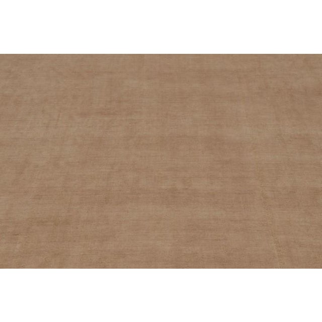 Rug & Kilim Rug & Kilim’s Oversized Contemporary Textural Rug in Beige-Brown Tones - 10x19 For Sale - Image 4 of 8