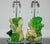 This striped pair of LEMON LIME cluster lamps is made of tumbled recycled glass. ROCK CANDY - eco-friendly art pieces that...