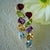 Nina Zhou Jewelry Nina Zhou Secret Garden Multi Gemstone Drop Earrings in 14k Yellow Gold - A Pair For Sale - Image 4 of 7