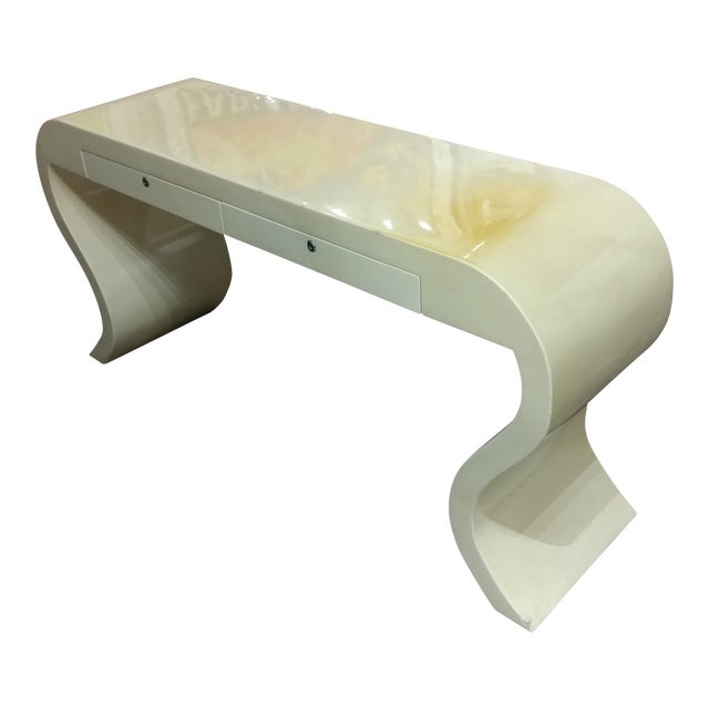 Karl Springer Style Lacquered Goat Skin Console Table ... (640 x 640 Pixel)
