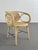 Light Yellow Rattan and Cane Armchair For Sale - Image 8 of 8
