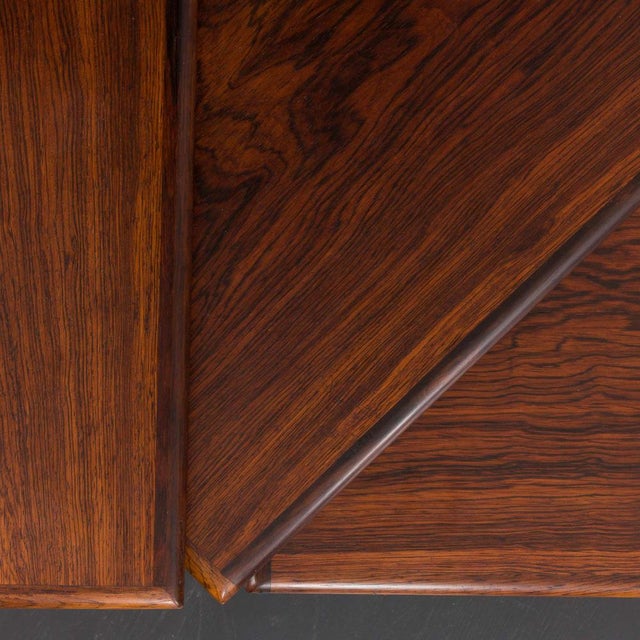 Vintage Danish Rosewood Nesting Tables by Kai Kristiansen for Vildbjerg Möbelfabrik, 1960s, Set of 3 For Sale - Image 10 of 16