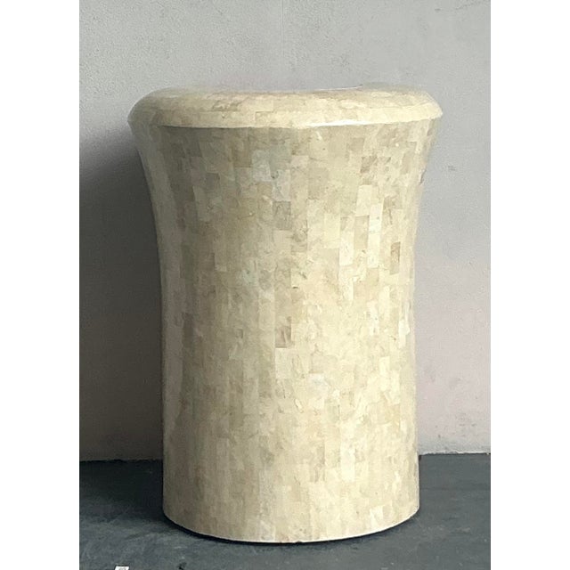 Make a bold, sculptural statement with this monumental vintage urn planter by the renowned Maitland-Smith. Masterfully...