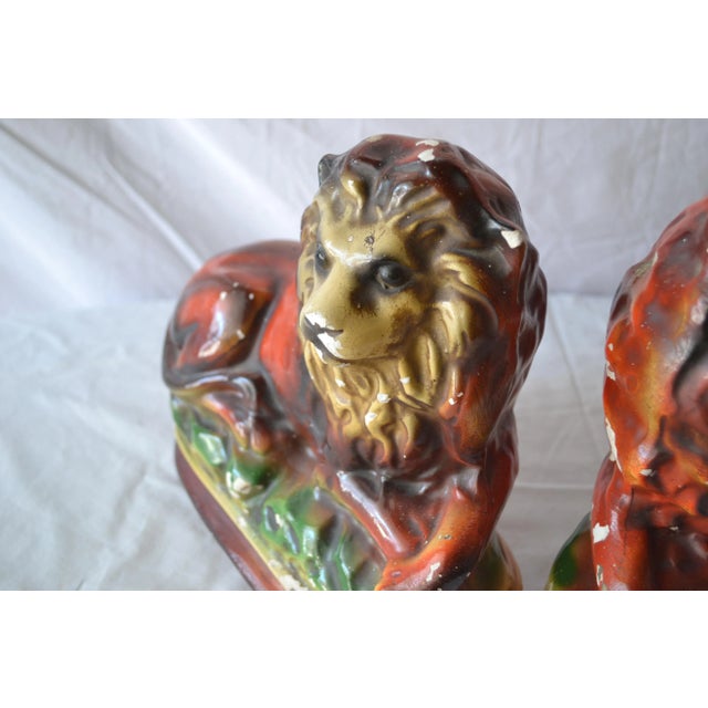 1930's Lions From Ireland - A Pair For Sale In Los Angeles - Image 6 of 10