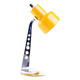 Vintage Yellow Table Lamp by Szarvasi, 1960s For Sale