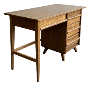 1950's Solid Oak Writing Desk