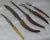 Antique Horn Handled Five-Piece Carving Set For Sale - Image 4 of 6