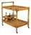Mid-Century Modern Bamboo and Rattan Serving Bar Cart, Italy, 1960s For Sale