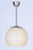 Silver Bauhaus Chandelier in Chrome-Plated Steel and Opaline Glass, Czech, 1930s For Sale - Image 8 of 8