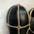 Black Balloon Chair French Style Black Leather High-Back Canopy Lacquer Chair Set of 2 For Sale - Image 8 of 9