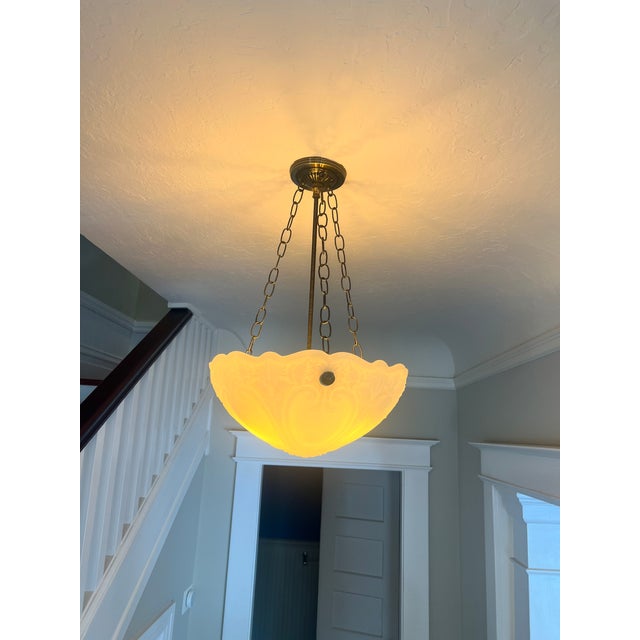 Early 20th Century Colonial Revival / Edwardian-Era Bowl Pendant For Sale - Image 4 of 4