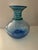 Blenko Late 20th Century Blue Glass Vase With Green Spiral Coil Pattern, Blenko For Sale - Image 4 of 6