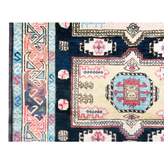 Mid-20th Century Afghani Kazak Rug For Sale - Image 4 of 15