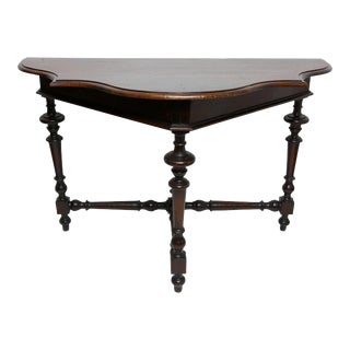 Northern Italian Walnut Console Table, Early 19th Century For Sale