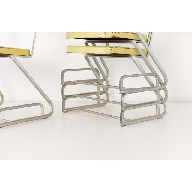 Stacking Chairs after Flora Steiger-Crawford, Switzerland, 1940, Set of 4 For Sale - Image 11 of 12