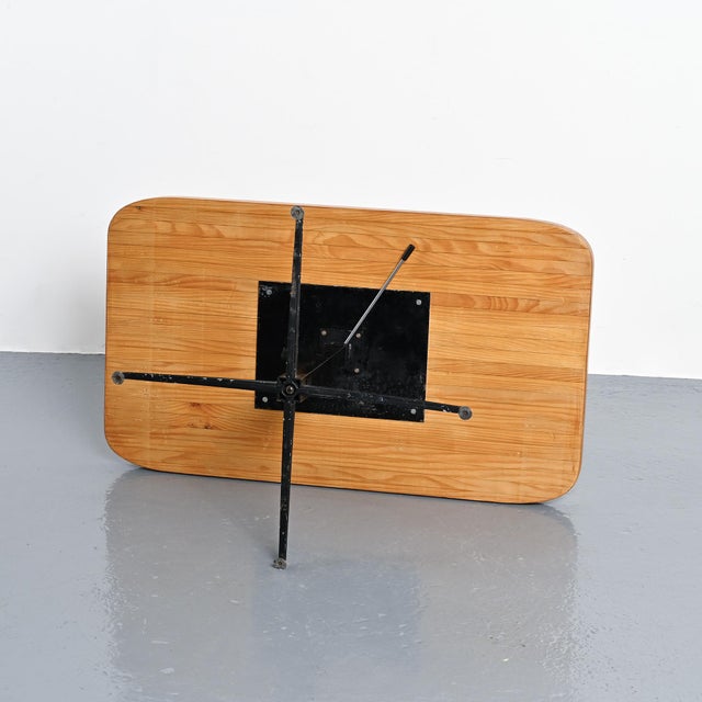 Adjustable Table by Charlotte Perriand for Les Arcs, 1975 For Sale - Image 12 of 16
