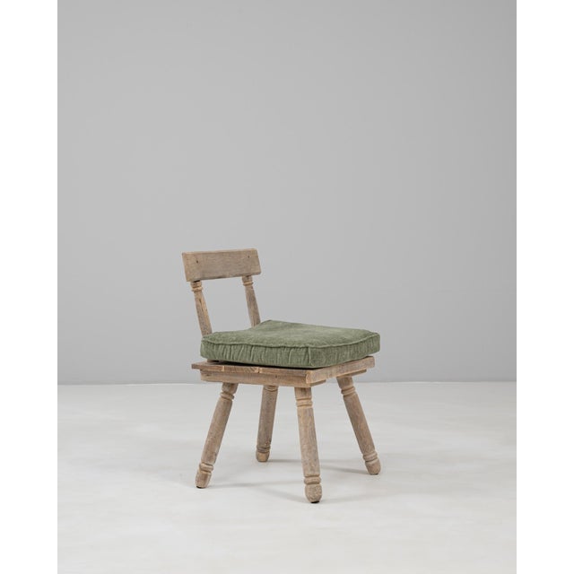 20th Century French Wooden Chair With Upholstered Cushion For Sale In Greensboro - Image 6 of 18