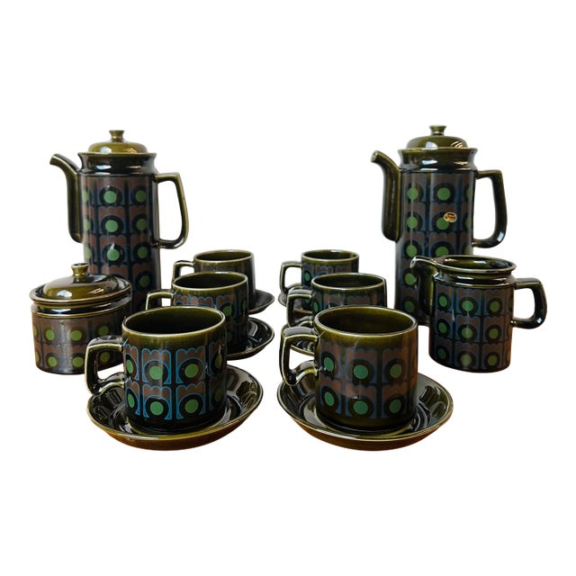 Arthur Wood 1970s Coffee Set For Sale