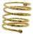 1990s Gurhan 22k Gold Diamond Spiral Coil Ring From Rain Collection, Size 7 For Sale