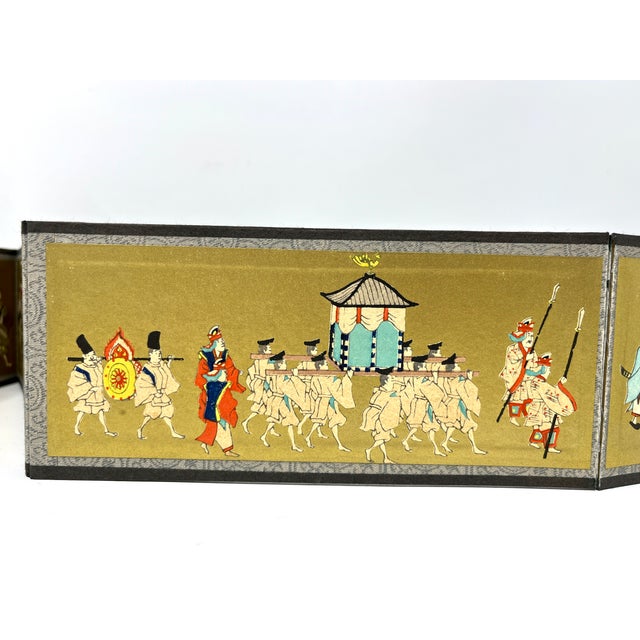 Vintage Four Panel Tabletop Japanese Byōbu Screen Chairish