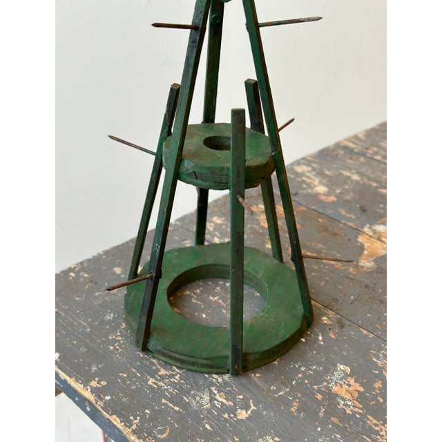 Vintage Sculptural Folk Art Spool Holder, Circa 1950s For Sale - Image 11 of 12