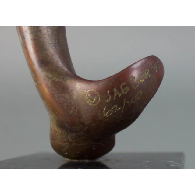 Vintage John Jagger Signed and Numbered Limited Edition Bronze Dolphin Sculpture For Sale - Image 9 of 10
