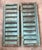 French Provincial 1900's French Robins Egg Blue Painted Wooden Window Shutters /Pr For Sale - Image 3 of 8