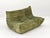 Olive Togo 2-Seater Sofa and Corner Seat by Michel Ducaroy for Ligne Roset, 2019, Set of 2 For Sale - Image 10 of 18