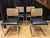 1980s Black Leather and Vienna Wickerwork S32 Cantilever Chairs by Marcel Breuer for Thonet, 1980s, Set of 6, Set of 6 For Sale - Image 5 of 15