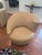 Set of 4 Vintage Tan Leather Lounge Chairs With Matching Ottomans Attributed to Vladimir Kagan For Sale - Image 15 of 15