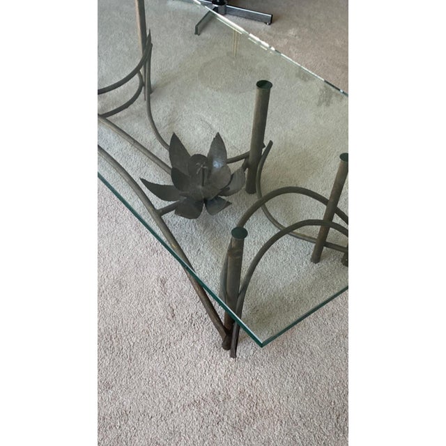 1970s Brutalist Silas Seandel Lotus Coffee Table For Sale In Palm Springs - Image 6 of 13