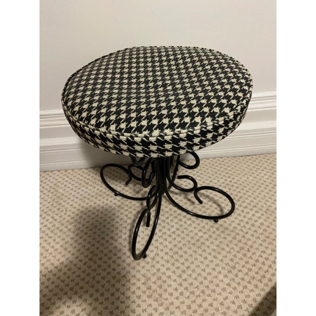 Maitland - Smith Vintage Wrought Iron Spanish Villa Stool For Sale - Image 4 of 8