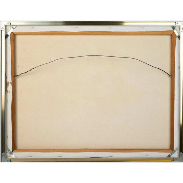 1970s Abstract Oil Painting, Framed For Sale - Image 4 of 4