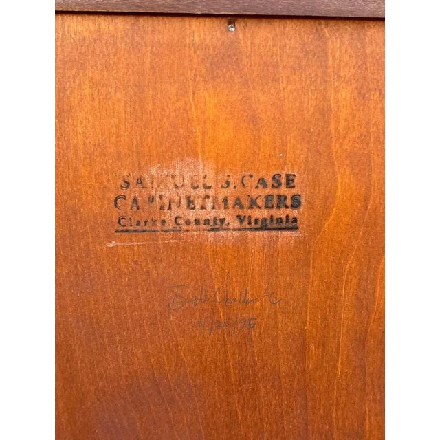 Samuel S. Case Cabinetmakers Virginia Handcrafted Two-Door Cabinet For Sale - Image 4 of 8