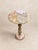Handcrafted Natural Green & Peach Onyx Pedestal Side Table by Zarva Stone For Sale In New York - Image 6 of 10