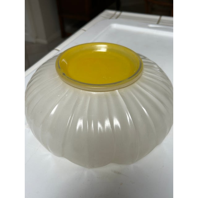 Mid-Century Modern Mid 20th Century Westmoreland Lotus Milk Glass Bowl For Sale - Image 3 of 4