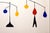 Red 2026, Kinetic Painting of Mobile Version, Primary Tone Chandelier, Acrylic Paint on Watercolor Paper by Ryan Rivadeneyra For Sale - Image 8 of 8