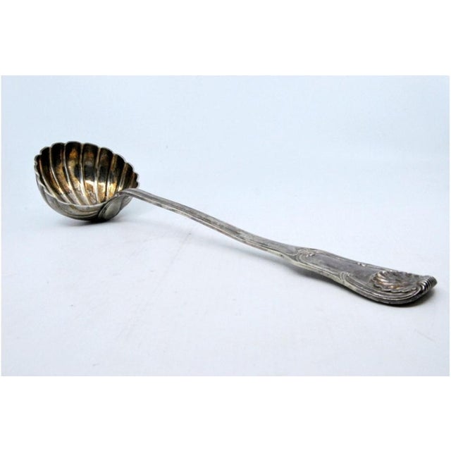 Silver Soup Ladle, in Very Good conditions. Designed before 1890 This piece has an attribution mark, I am sure that it is...