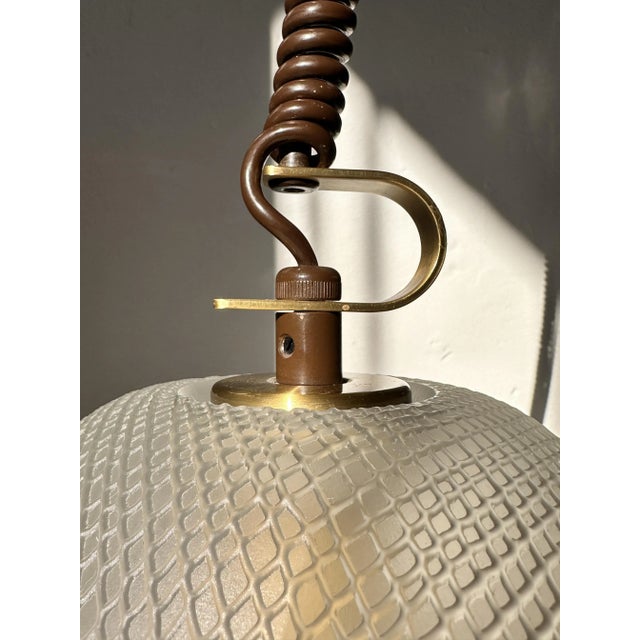 Mid-Century Opaline Glass Pendant from Peill & Putzler, 1970s For Sale - Image 6 of 10